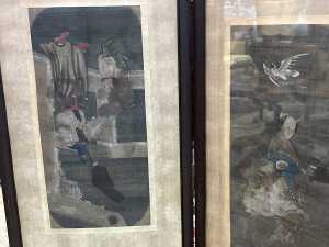 Oriental four panel screen - 3