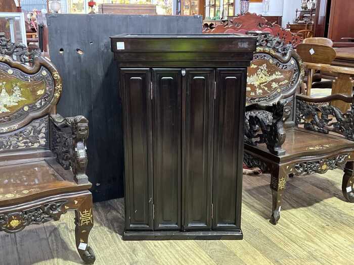 Oriental rosewood altar cabinet