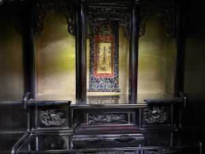 Oriental rosewood altar cabinet - 5