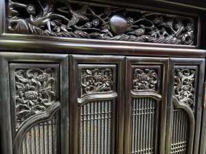 Oriental rosewood altar cabinet - 6