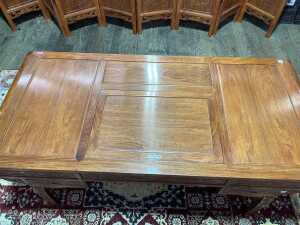 Chinese rosewood tea table - 4