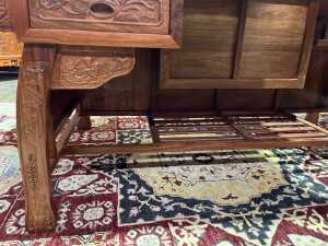 Chinese rosewood tea table - 6
