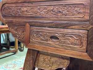 Chinese rosewood tea table - 7