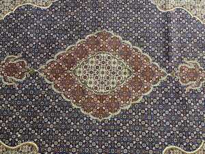 Persian Tabriz hand knotted wool rug - 2