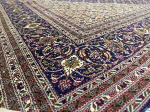 Persian Tabriz hand knotted wool rug - 4