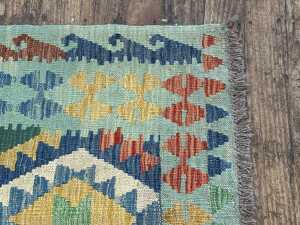 Afghan Kilim hand knotted wool rug - 3