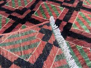Afghan Chobi hand knotted wool rug - 4