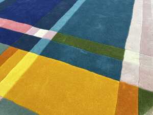 Grant Dorman Custom Rug in the Design of CC - Tapis RRP$6500 - 3