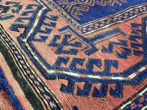 Afghan Kilim hand woven wool rug - 3
