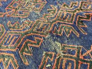 Afghan Kilim hand woven wool rug - 4