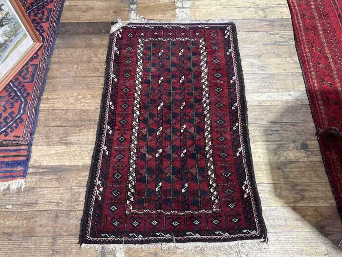 Persian hand knotted wool rug