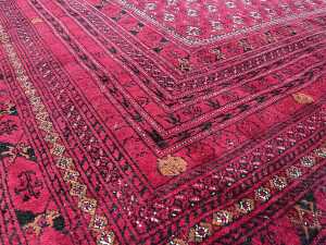 Afghan Mori Gul hand knotted wool rug - 3