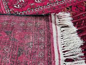Afghan Mori Gul hand knotted wool rug - 5