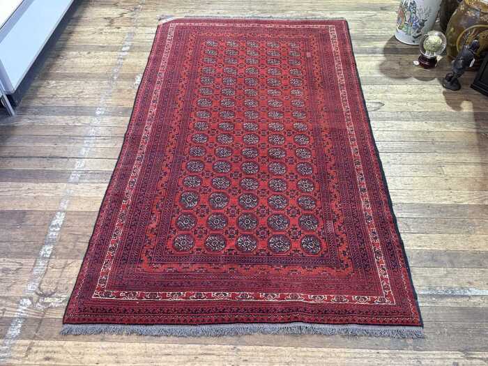 Afghan Mori Gul hand knotted wool rug