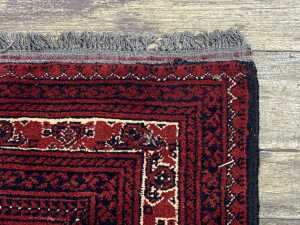 Afghan Mori Gul hand knotted wool rug - 3