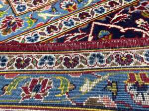 Persian Kashan hand knotted wool rug - 5