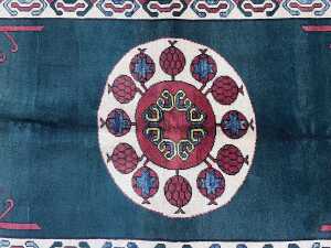 Afghan Chobi hand knotted wool rug - 2