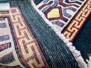 Afghan Chobi hand knotted wool rug - 4