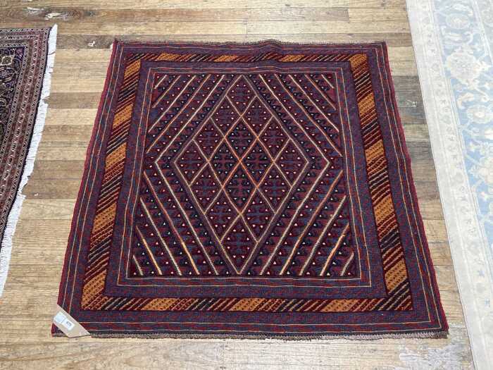 Afghan Mashwani hand knotted wool rug