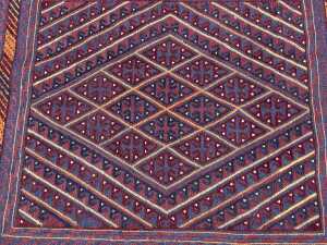 Afghan Mashwani hand knotted wool rug - 2