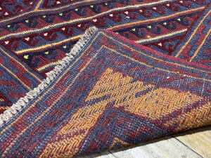 Afghan Mashwani hand knotted wool rug - 4