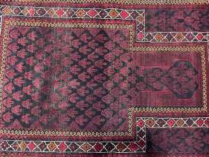 Afghan Baluchi hand knotted wool rug - 2