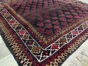 Afghan Baluchi hand knotted wool rug - 3