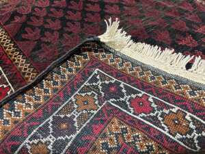 Afghan Baluchi hand knotted wool rug - 4