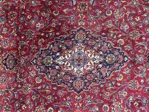 Persian Kashan hand knotted wool rug - 2