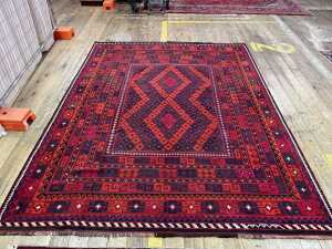 Afghan Kilim hand woven wool rug