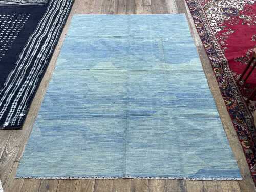 Afghan Kilim hand woven wool rug