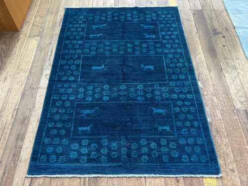 Afghan Chobi hand knotted wool rug