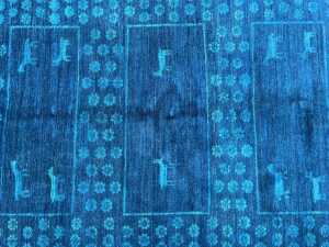 Afghan Chobi hand knotted wool rug - 2