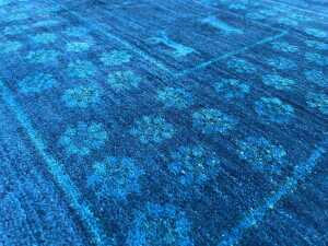Afghan Chobi hand knotted wool rug - 3