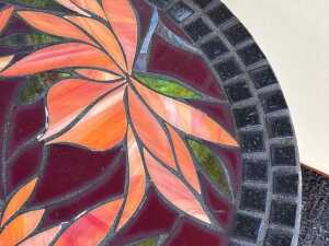 Round mosaic side table - 3