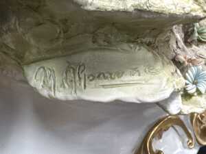 Capodimonte porcelain figure group of Leda and the Swan - 4