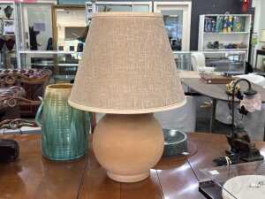 Terracotta table lamp