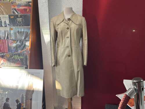 Vintage Bailey's of Hay Street taupe leather coat