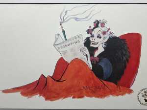 Marc Davis for Walt Disney Studios, Cruella de Vil 'Dognapping', 1995. Lithographic print on paper - 2