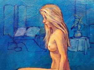 Roz McQuillan, Joanna. Oil painting on canvas - 2