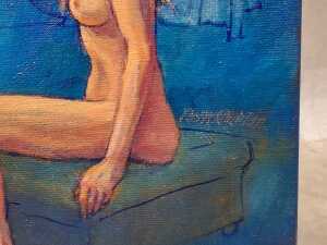 Roz McQuillan, Joanna. Oil painting on canvas - 3