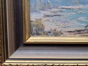 Norma Kett (working 1970s-80s), Lorne Beach, oil painting on board - 3