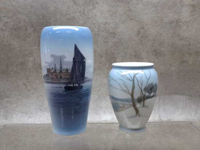 Two Danish porcelain vases Royal Copenhagen
