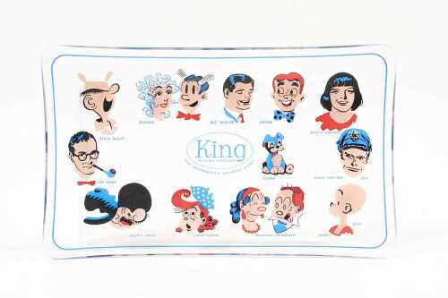 1950s King Features Syndicate cartoon glass dish