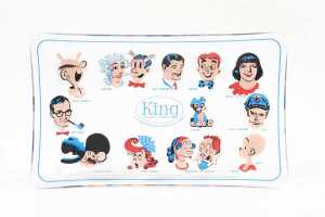 1950s King Features Syndicate cartoon glass dish