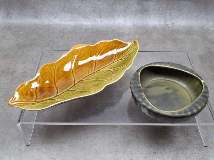 Two mid-century ceramic dishes
