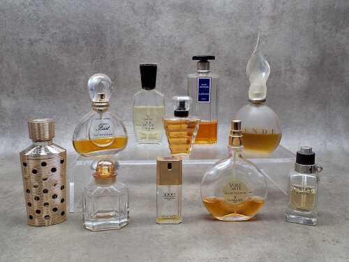 Vintage designer perfume bottles
