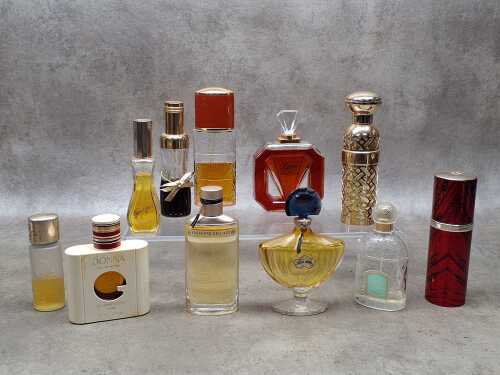 Vintage designer perfume bottles