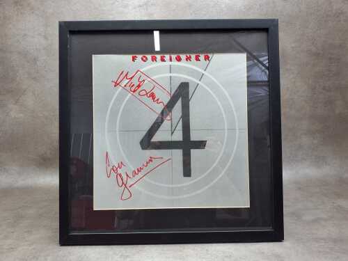 Foreigner 'Four' framed album cover.