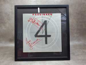 Foreigner 'Four' framed album cover.